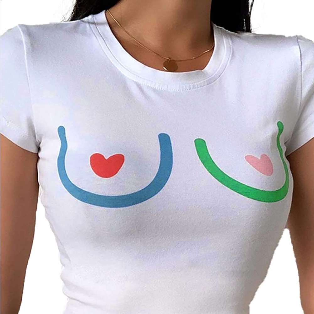 Free the boobies crop top for women